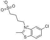 2-METHYL-3-SULFOBUTYL-5-CHLOROBENZOTHIAZOLIUM, INNER SALT Structure