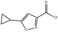 3-이속사졸카르보닐클로라이드,5-시클로프로필-(9CI) 구조식 이미지