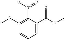 메틸3-메톡시-2-니트로벤조에이트 구조식 이미지