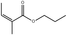 propyl 2-methylisocrotonate Structure