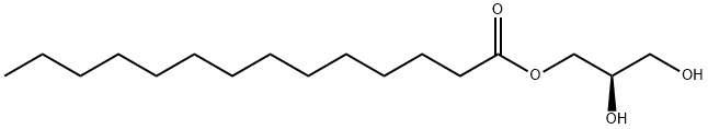 (-)-D-Glycerol 1-myristate Structure