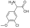 아미노-(3-클로로-4-메톡시-페닐)-아세트산 구조식 이미지