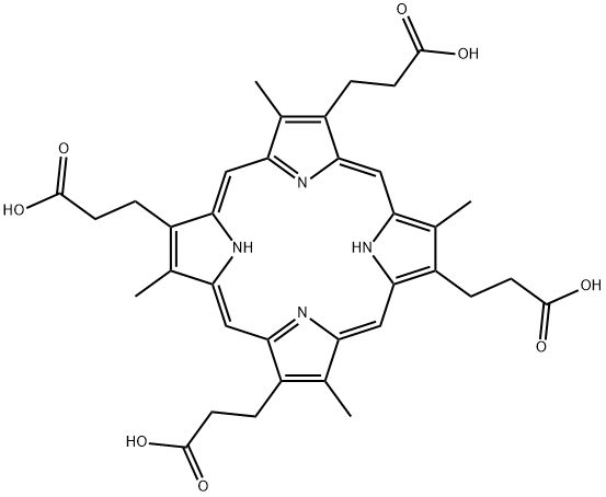 531-14-6 3,8,13,18-tetramethyl-21H,23H-porphine-2,7,12,17-tetrapropionic acid 