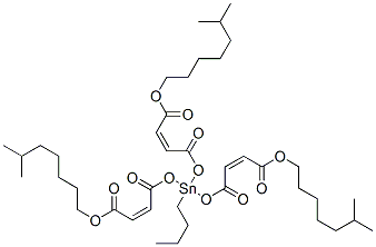 triisooctyl 4,4',4''-[(butylstannylidyne)tris(oxy)]tris[4-oxoisocrotonate] Structure