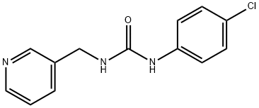 N-(4-chlorophenyl)-N'-(3-pyridinylmethyl)urea 구조식 이미지