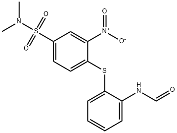 N-[2-[[4-[(dimethylamino)sulphonyl]-2-nitrophenyl]thio]phenyl]formamide Structure