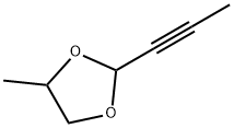 1,3-Dioxolane, 4-methyl-2-(1-propynyl)- (9CI) 구조식 이미지