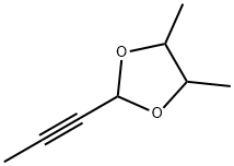 1,3-Dioxolane, 4,5-dimethyl-2-(1-propynyl)- (9CI) 구조식 이미지