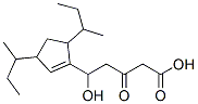 5-(3,5-di-sec-butylcyclopent-1-enyl)-5-hydroxy-3-oxovaleric acid Structure