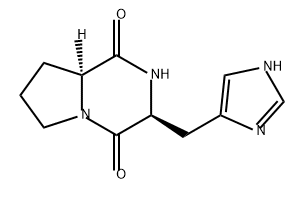 CYCLO(-HIS-PRO) Structure