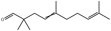 2,2,5,9-tetramethyldeca-4,8-dienal Structure
