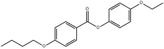 벤조산,4-부톡시-,4-에톡시페닐에스테르 구조식 이미지