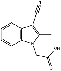 (3-CYANO-2-METHYL-INDOL-1-YL)-ACETIC ACID Structure