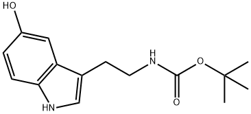 N-tert-Butyloxycarbonyl Serotonin 구조식 이미지