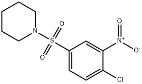 1-(4-클로로-3-니트로-벤젠설포닐)-피페리딘 구조식 이미지