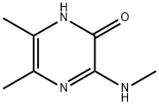 2(1H)-Pyrazinone,  5,6-dimethyl-3-(methylamino)- Structure