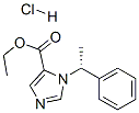 ethyl (R)-1-(1-phenylethyl)-1H-imidazole-5-carboxylate monohydrochloride 구조식 이미지