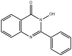 3-HYDROXY-2-페닐-3,4-디하이드로퀴나졸린-4-ONE 구조식 이미지