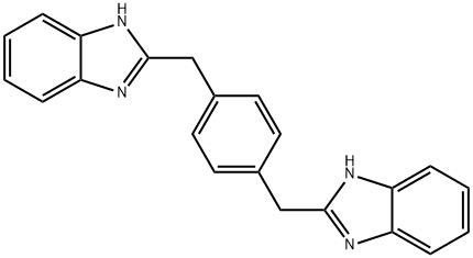2,2′-[1,4-페닐렌비스(메틸렌)]BIS-1H-벤조이미다졸 구조식 이미지