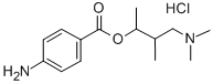 3-(디메틸아미노)-1,2-디메틸프로필p-아미노벤조에이트모노하이드로클로라이드 구조식 이미지
