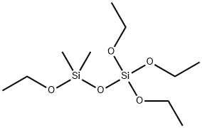 Disiloxane, 1,1,1,3-tetraethoxy-3,3-dimethyl- (9CI) 구조식 이미지