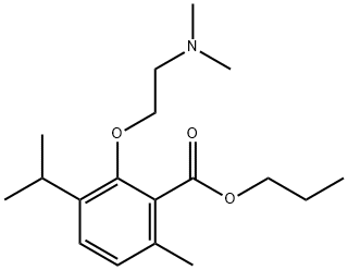 3-[2-(Dimethylamino)ethoxy]-p-cymene-2-carboxylic acid propyl ester Structure