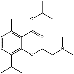 3-[2-(Dimethylamino)ethoxy]-p-cymene-2-carboxylic acid isopropyl ester Structure