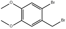 2-Bromo-4,5-Dimethoxybenzyl Bromide 구조식 이미지