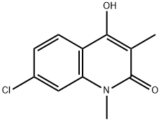 7-Chloro-1,3-dimethyl-4-hydroxyquinolin-2(1H)-one 구조식 이미지