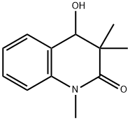 3,4-Dihydro-4-hydroxy-1,3,3-trimethylquinolin-2(1H)-one 구조식 이미지