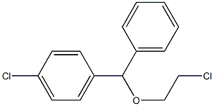 (4-클로로디페닐)메틸베타-클로로에틸에테르 구조식 이미지