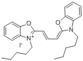 3,3'-DIPENTYLOXACARBOCYANINE IODIDE Structure