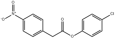 4-Nitrobenzeneacetic acid 4-chlorophenyl ester Structure