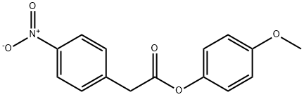 4-니트로벤젠아세트산4-메톡시페닐에스테르 구조식 이미지