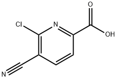 6-chloro-5-cyanopicolinic acid Structure