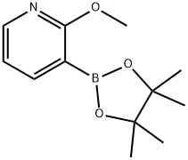 2-METHOXY-3-(4,4,5,5-TETRAMETHYL-[1,3,2]DIOXABOROLAN-2-YL)-PYRIDINE 구조식 이미지