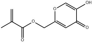 2-Propenoic acid, 2-methyl-, (5-hydroxy-4-oxo-4H-pyran-2-yl)methyl ester (9CI) Structure