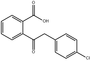 2-((4-Chlorophenyl)acetyl)benzoic acid 구조식 이미지