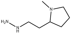 2-(2-하이드라지노-에틸)-1-메틸피롤리딘 구조식 이미지