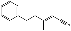 (E)-3-메틸-5-페닐펜트-2-엔니트릴 구조식 이미지