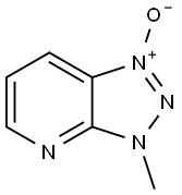 3H-1,2,3-Triazolo[4,5-b]pyridine,  3-methyl-,  1-oxide 구조식 이미지