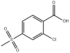 2-Chloro-4-methylsulphonylbenzoic acid 구조식 이미지
