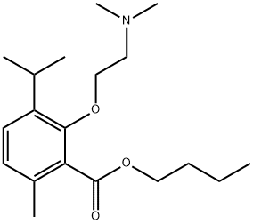3-[2-(디메틸아미노)에톡시]-p-시멘-2-카르복실산부틸에스테르 구조식 이미지