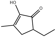 5-ethyl-2-hydroxy-3-methylcyclopent-2-en-1-one Structure