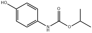 카르밤산,(4-하이드록시페닐)-,1-메틸에틸에스테르 구조식 이미지
