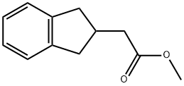 1H-INDENE-2-ACETIC ACID,2,3-DIHYDRO-,METHYL ESTER Structure