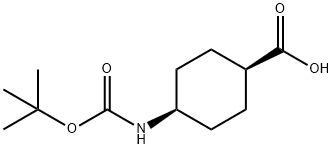 цис-4-(Boc-амино) циклогексанкарбоновой кислоты структурированное изображение