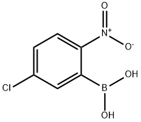 5-클로로-2-니트로페닐보론산 구조식 이미지