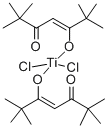 DICHLOROBIS(2,2,6,6-TETRAMETHYL-3,5-HEPTANEDIONATO)TITANIUM(IV) Structure