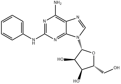 2-PHENYLAMINOADENOSINE 구조식 이미지